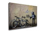 Wallity WY19 Banksy Lienzo Decorativo enmarcado 50 x 70 cm